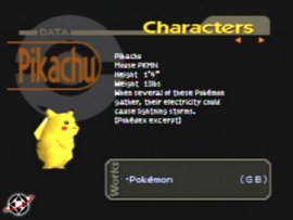 Pikachu stats